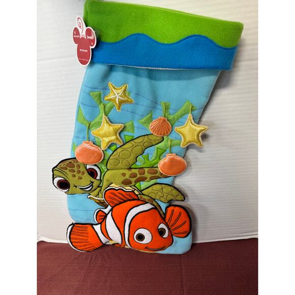 RARE NEW Disney Parks Pixar Finding Nemo Christmas Stocking - Picture 1 of 8